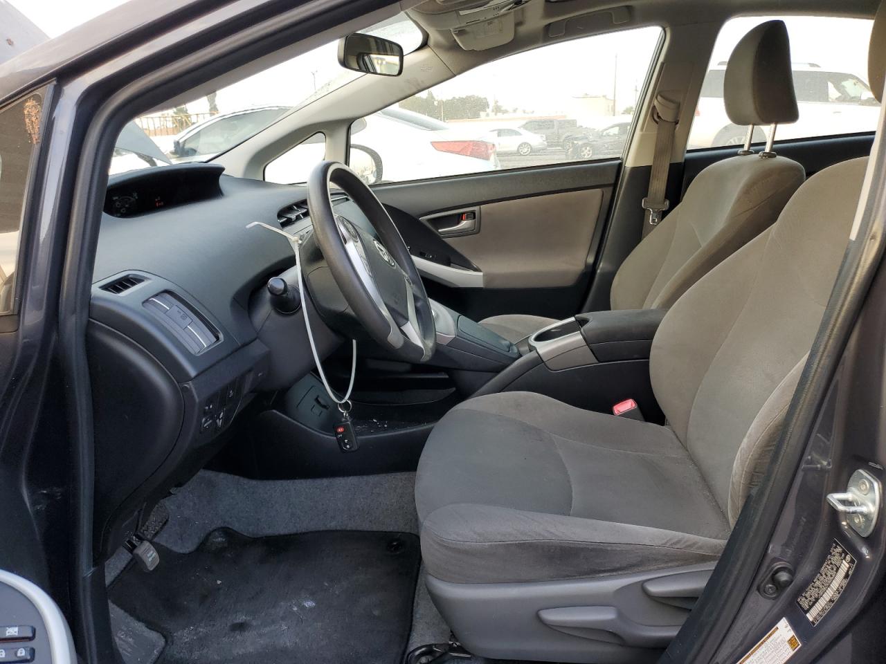 2012 Toyota Prius VIN JTDKN3DU7C5496625 Copart auction photo, burn damage thumbnail 7
