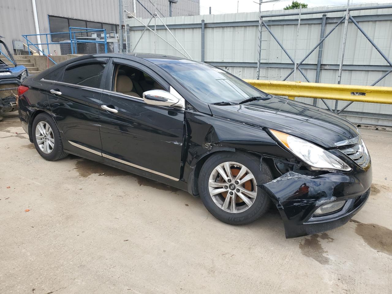 2013 Hyundai Sonata VIN 5NPEB4AC4DH547989 Copart auction photo, front end / side damage thumbnail 4