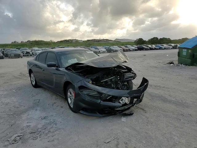 2019 Dodge Charger VIN 2C3CDXBGXKH644001 Copart auction photo, front end / side damage thumbnail 11