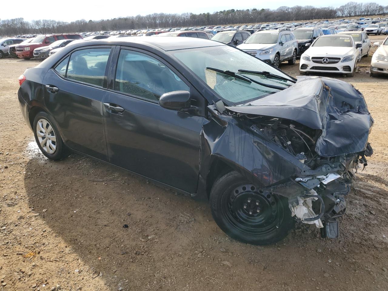 2014 Toyota Corolla VIN 5YFBURHE1EP132988 Copart auction photo, front end damage thumbnail 4