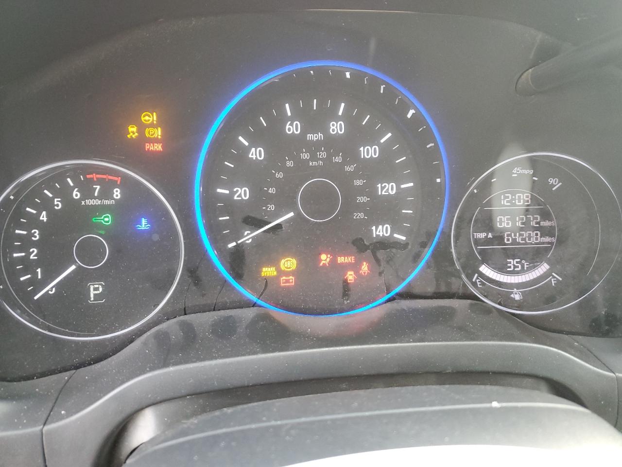 2022 Honda HR-V VIN 3CZRU6H14NM701246 Copart auction photo, front end / side damage thumbnail 9