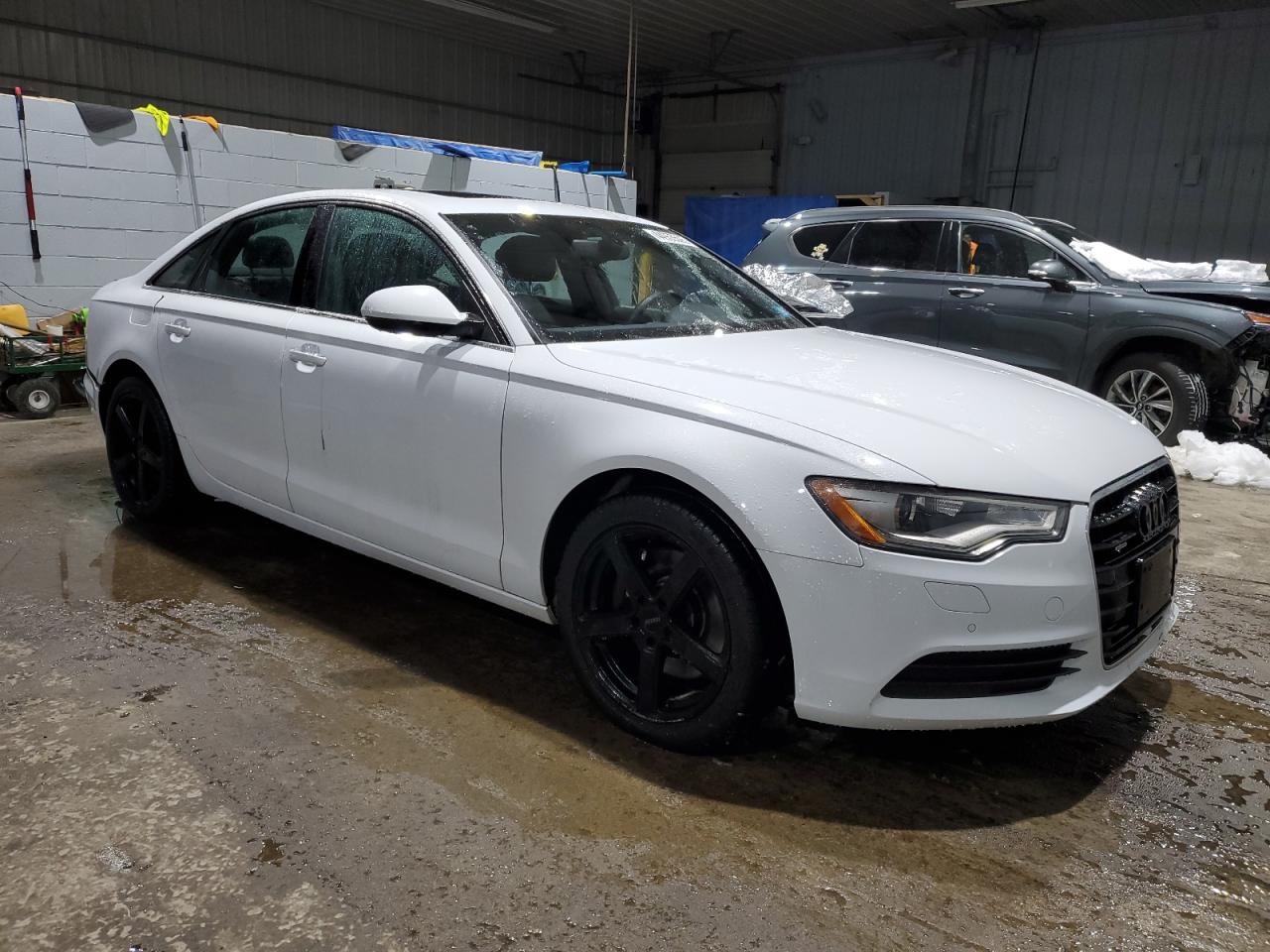 2014 Audi A6 VIN WAUGFAFC0EN119453 Copart auction photo, rear end / front end damage thumbnail 4