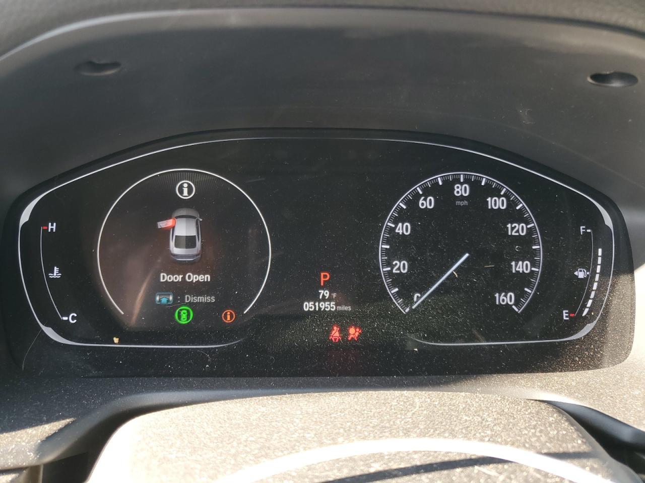 2020 Honda Accord VIN 1HGCV1F57LA092716 Copart auction photo, side / rear end damage thumbnail 9