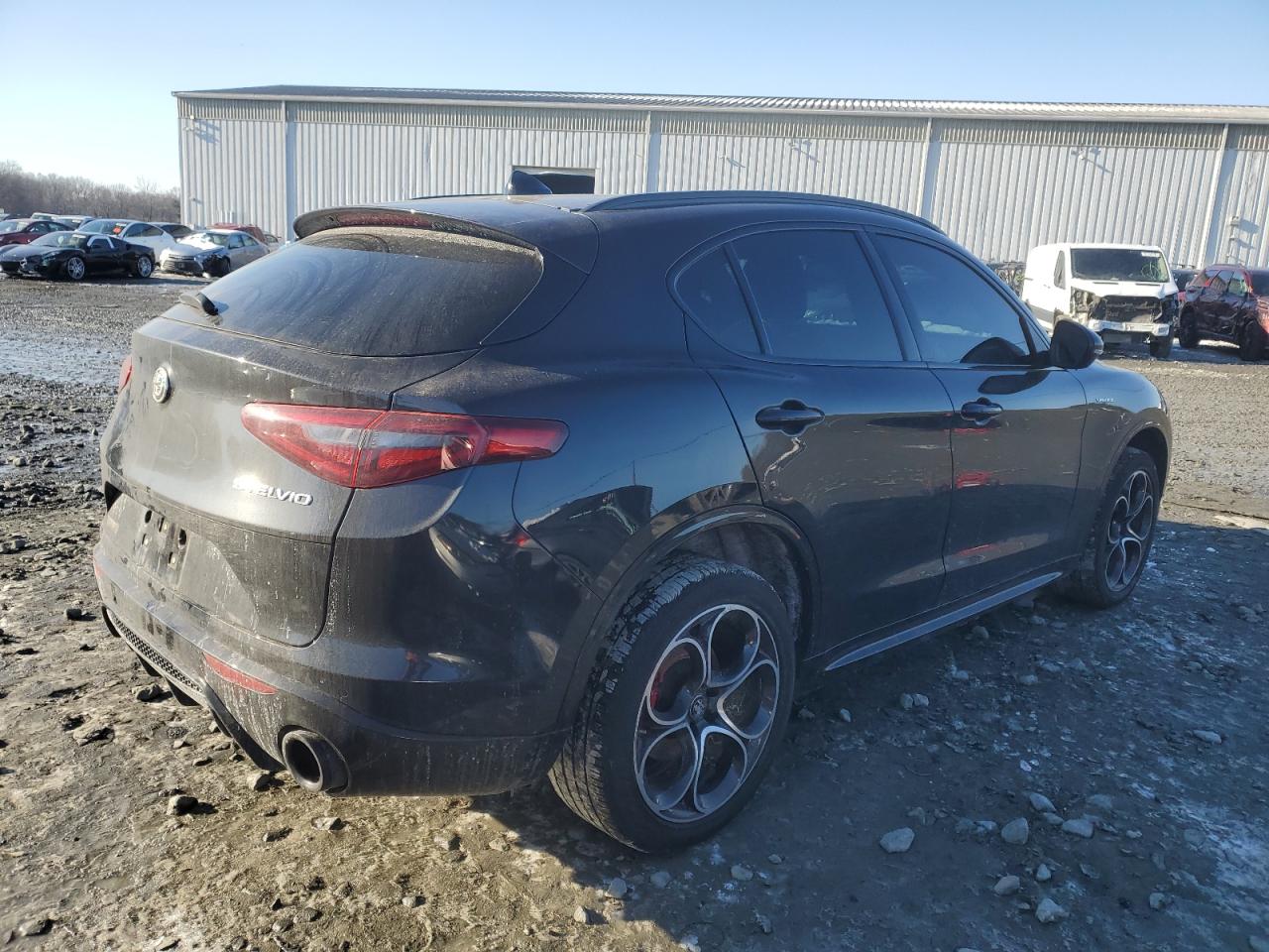 2022 Alfa Romeo Stelvio VIN ZASPAKBNXN7D28967 Copart auction photo, front end damage thumbnail 3