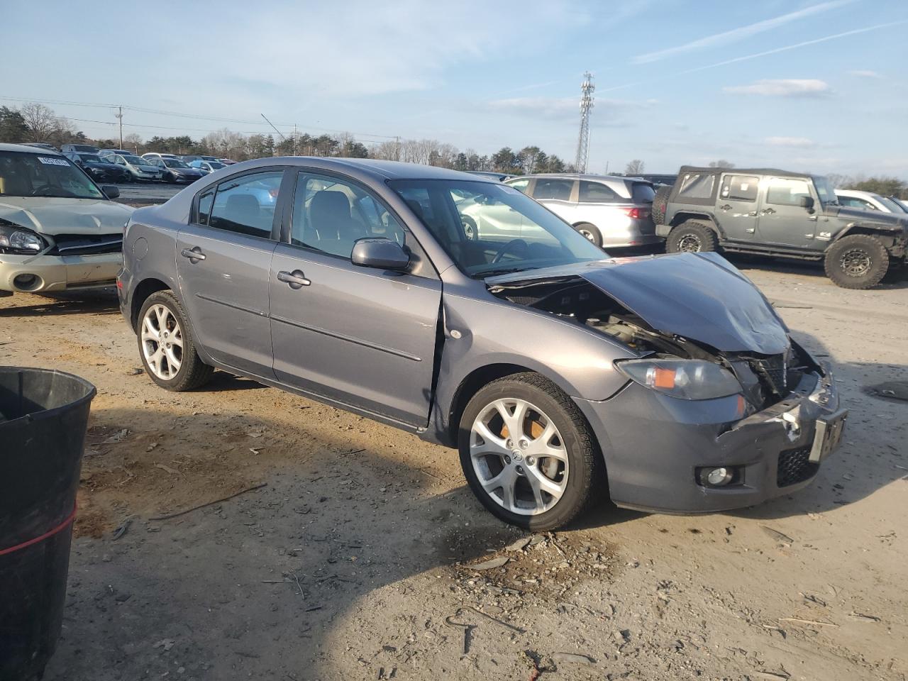2009 Mazda 3 VIN JM1BK32G891218175 Copart auction photo, front end / minor dent/scratches damage thumbnail 4