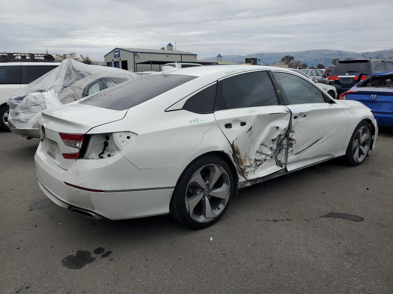 2018 Honda Accord VIN 1HGCV2F93JA030848 Copart auction photo, side damage thumbnail 3