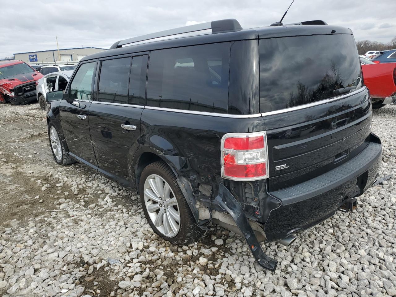 2018 Ford Flex VIN 2FMGK5C87JBA06719 Copart auction photo, rear end / side damage thumbnail 2