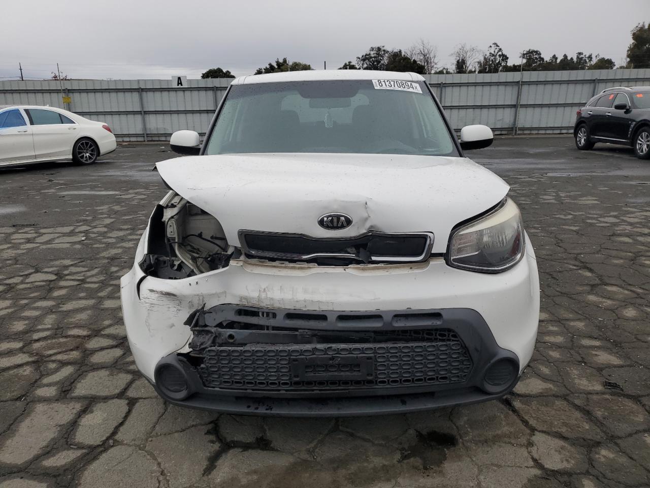 2015 KIA Soul VIN KNDJP3A55F7186937 Copart auction photo, front end damage thumbnail 5