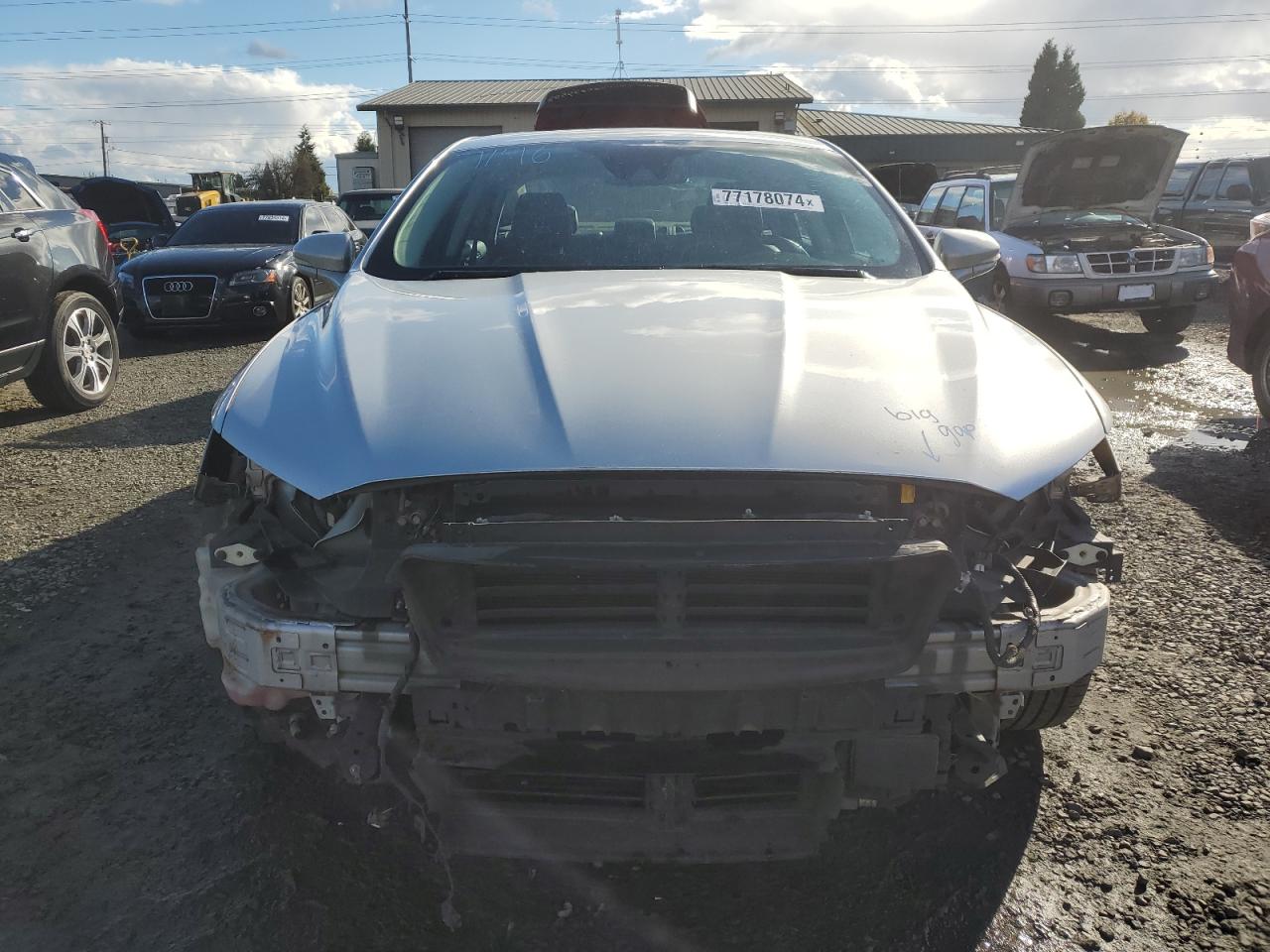 2019 Ford Fusion VIN 3FA6P0RU6KR206850 Copart auction photo, front end damage thumbnail 5