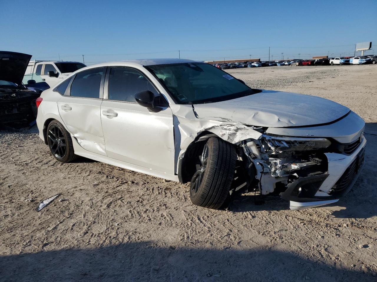 2023 Honda Civic VIN 2HGFE2F53PH551167 Copart auction photo, front end / side damage thumbnail 4