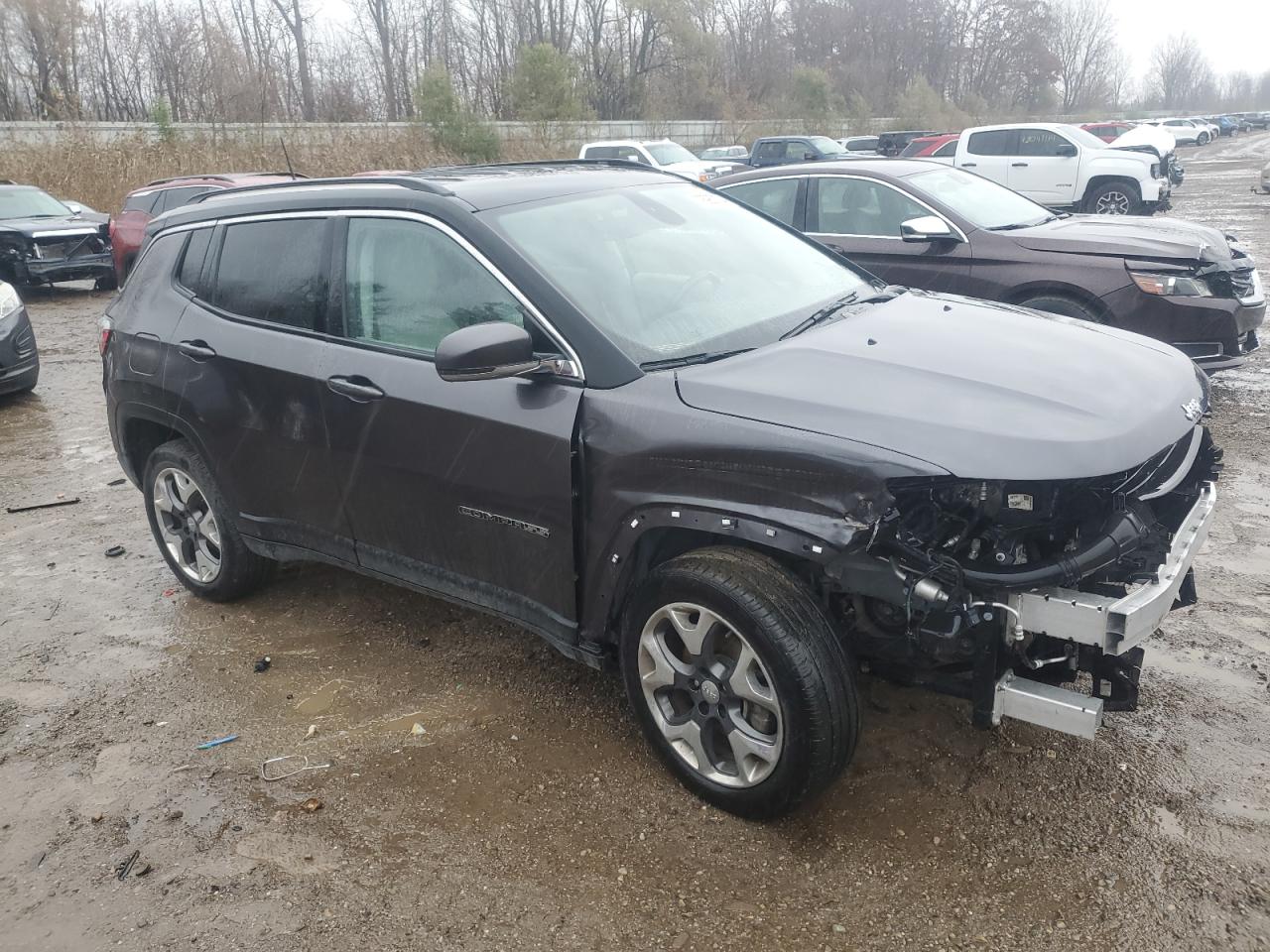 2020 Jeep Compass VIN 3C4NJDCB8LT112950 Copart auction photo, front end damage thumbnail 4
