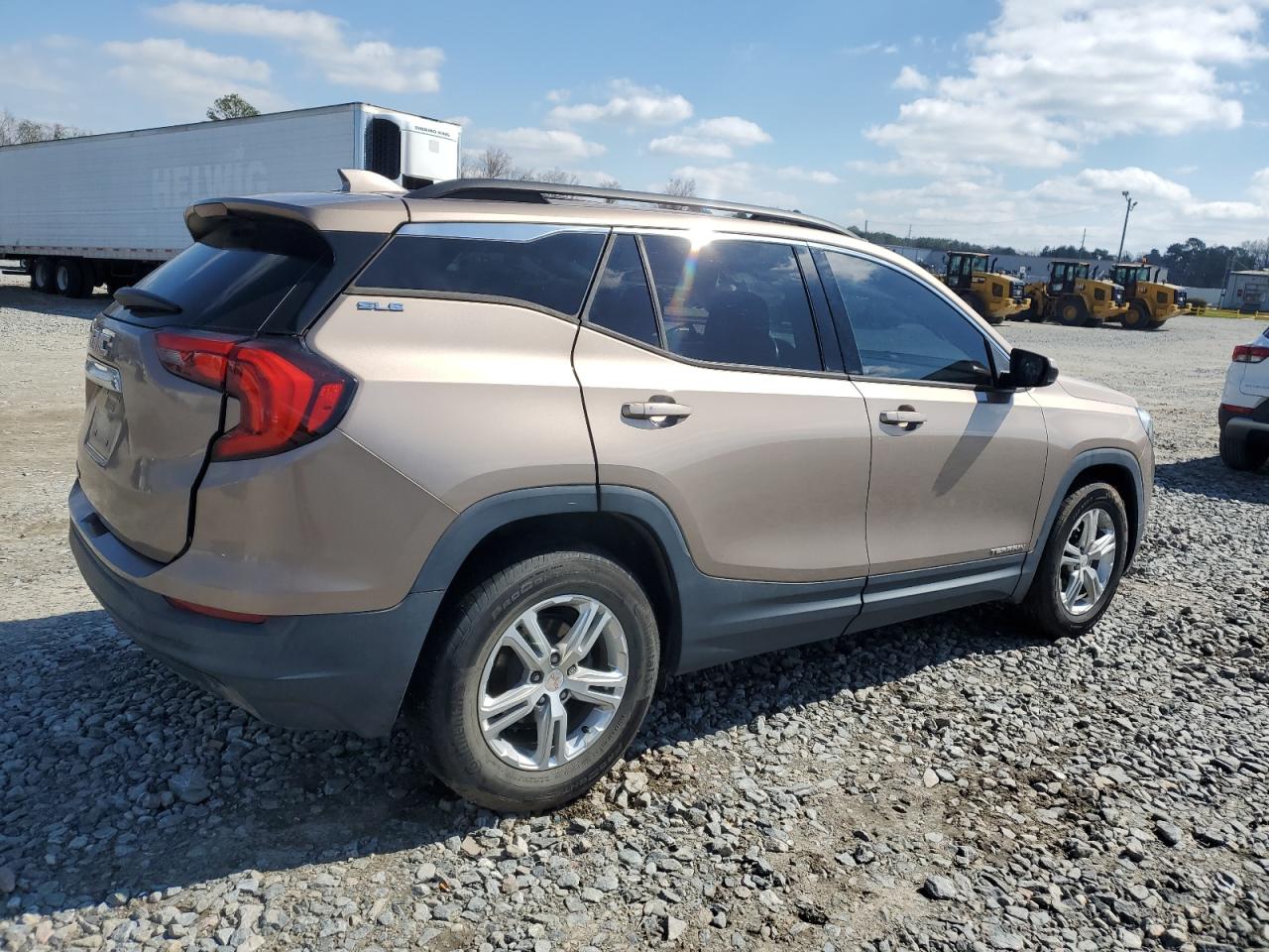 2018 GMC Terrain VIN 3GKALMEVXJL255478 Copart auction photo, side damage thumbnail 3