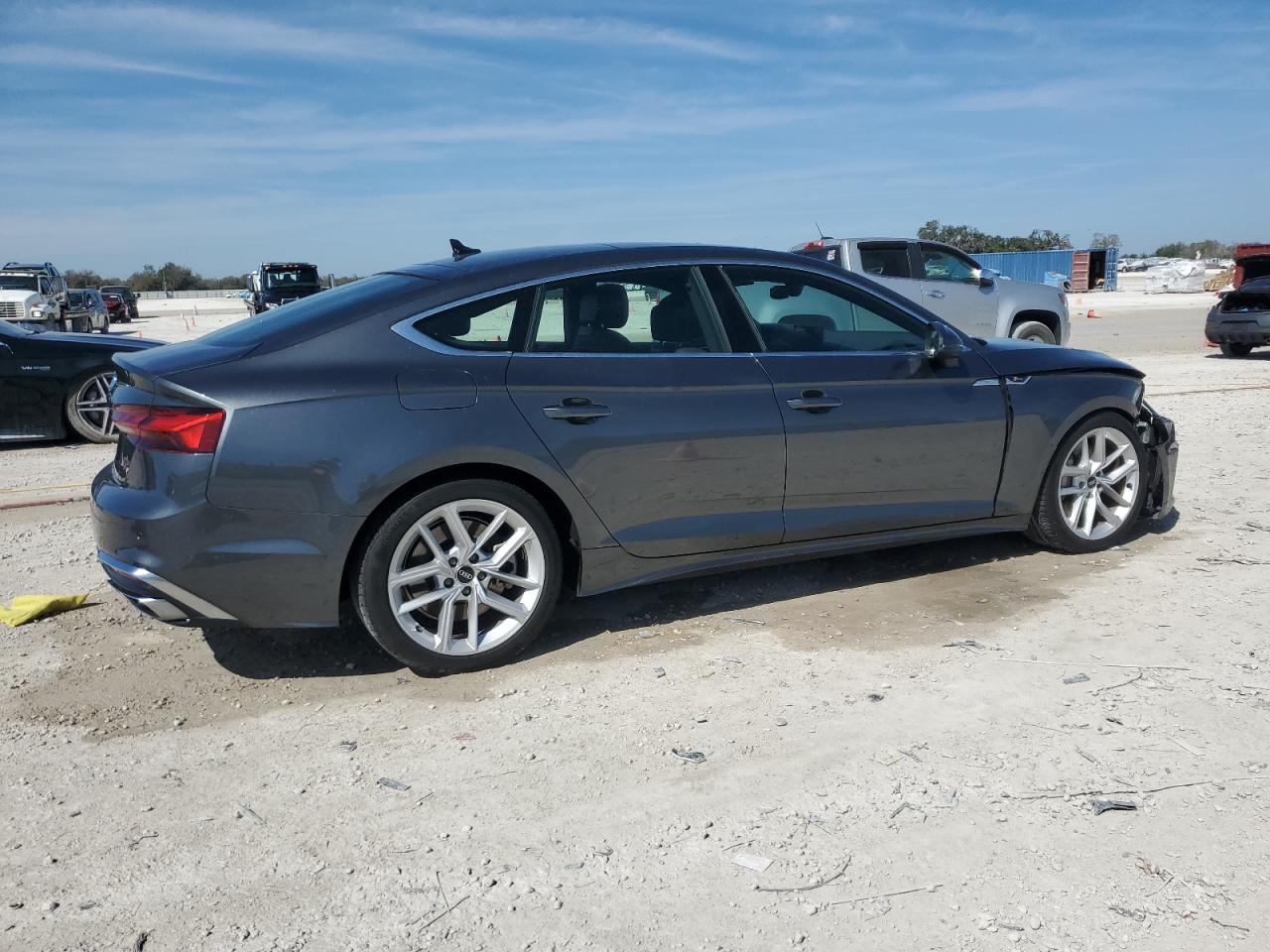 2023 Audi A5 VIN WAUFACF57PA012031 Copart auction photo, front end / side damage thumbnail 3