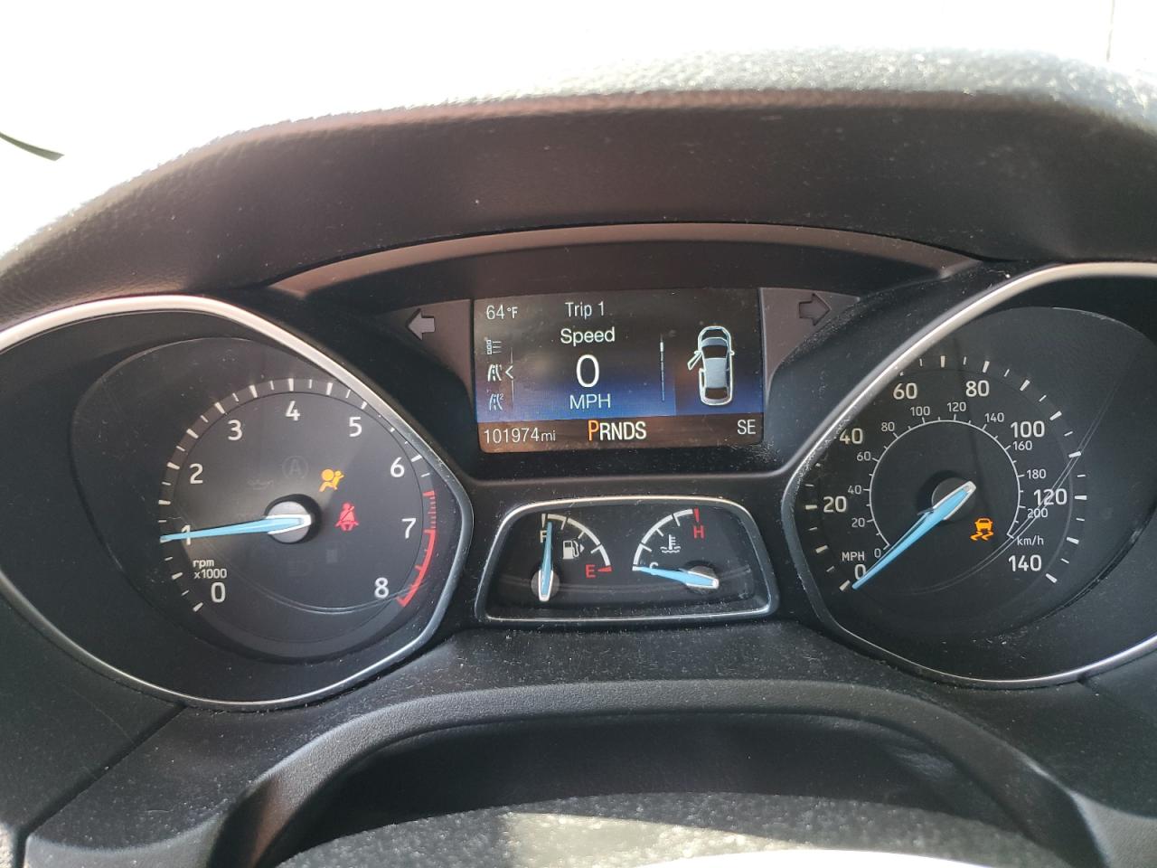 2018 Ford Focus VIN 1FADP3J20JL249998 Copart auction photo, front end / side damage thumbnail 9