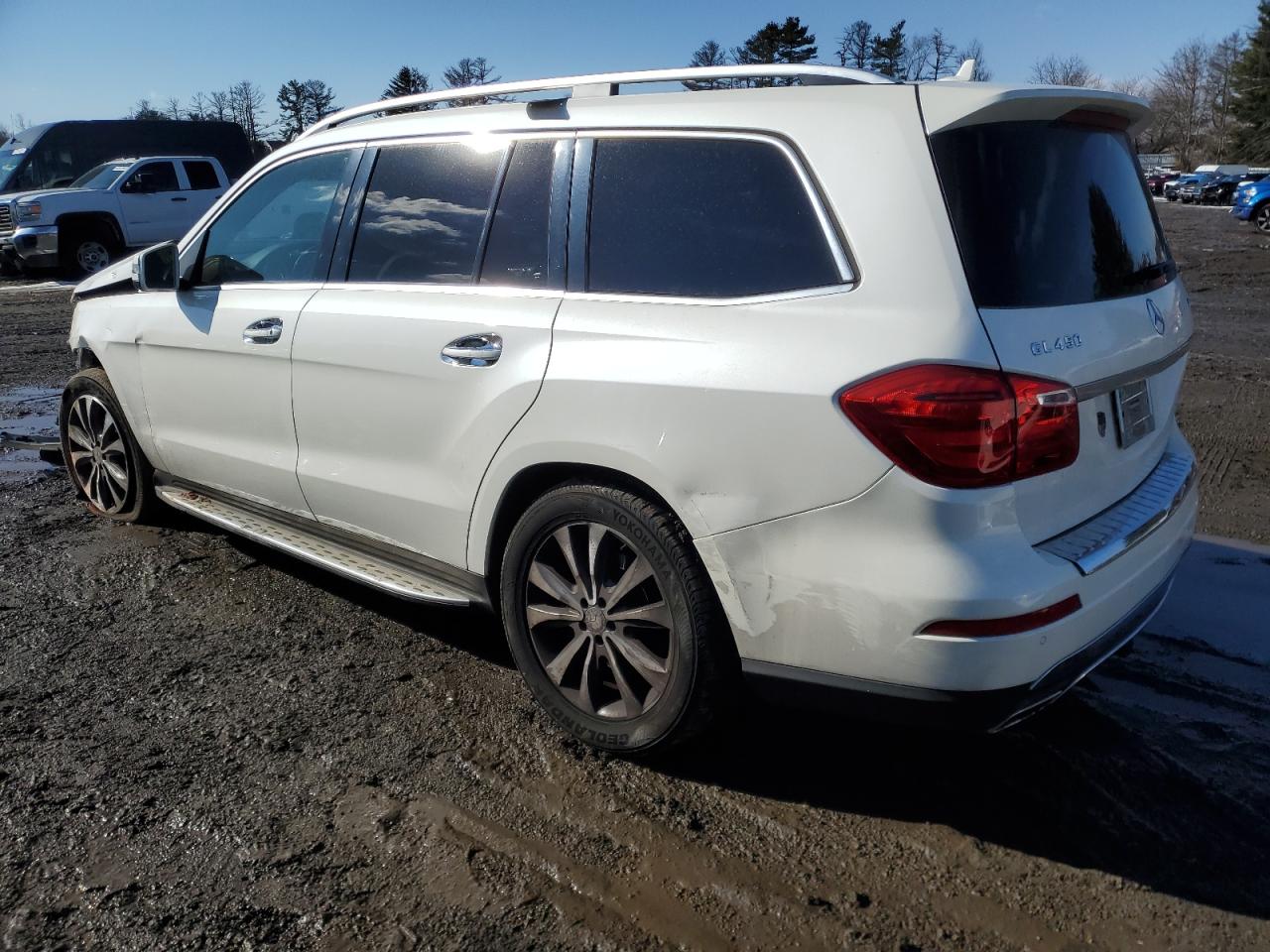 2014 Mercedes-Benz GL-klasse VIN 4JGDF7CE8EA344186 Copart auction photo, front end / rear end damage thumbnail 2