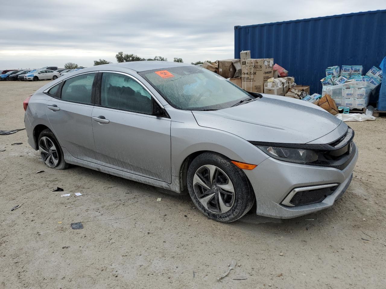 2020 Honda Civic VIN 19XFC2F62LE022425 Copart auction photo, side damage thumbnail 4