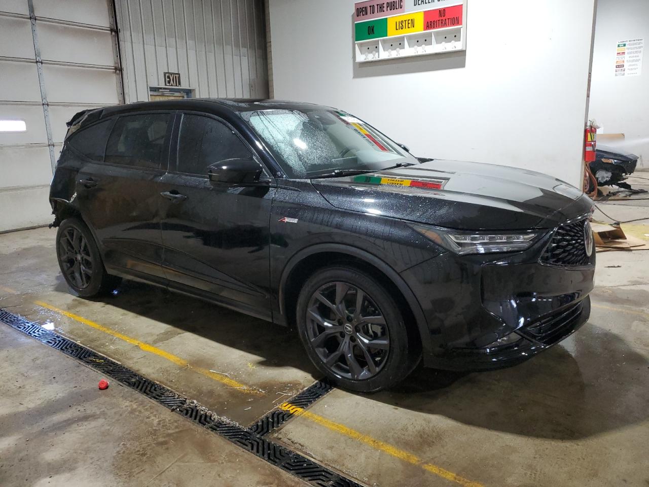 2022 Acura MDX VIN 5J8YE1H0XNL026840 Copart auction photo, rear end / side damage thumbnail 4