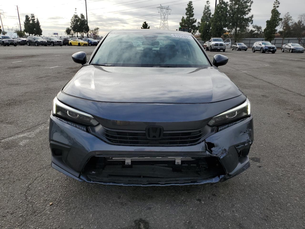 2023 Honda Civic VIN 2HGFE2F27PH571881 Copart auction photo, rear end / front end damage thumbnail 5