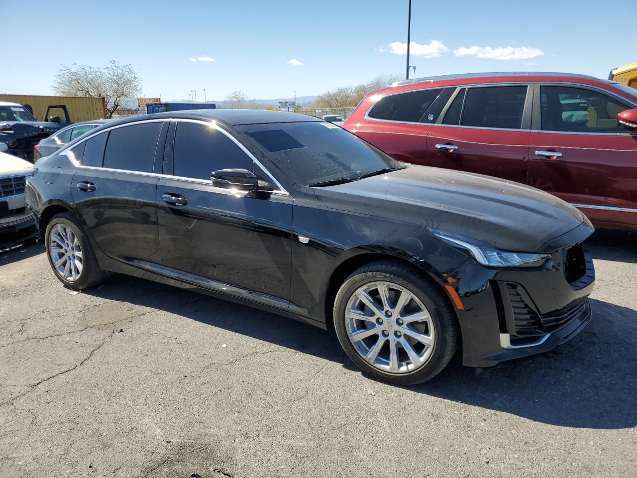 2022 Cadillac CT5 VIN 1G6DX5RK5N0117002 Copart auction photo, rear end / front end damage thumbnail 4