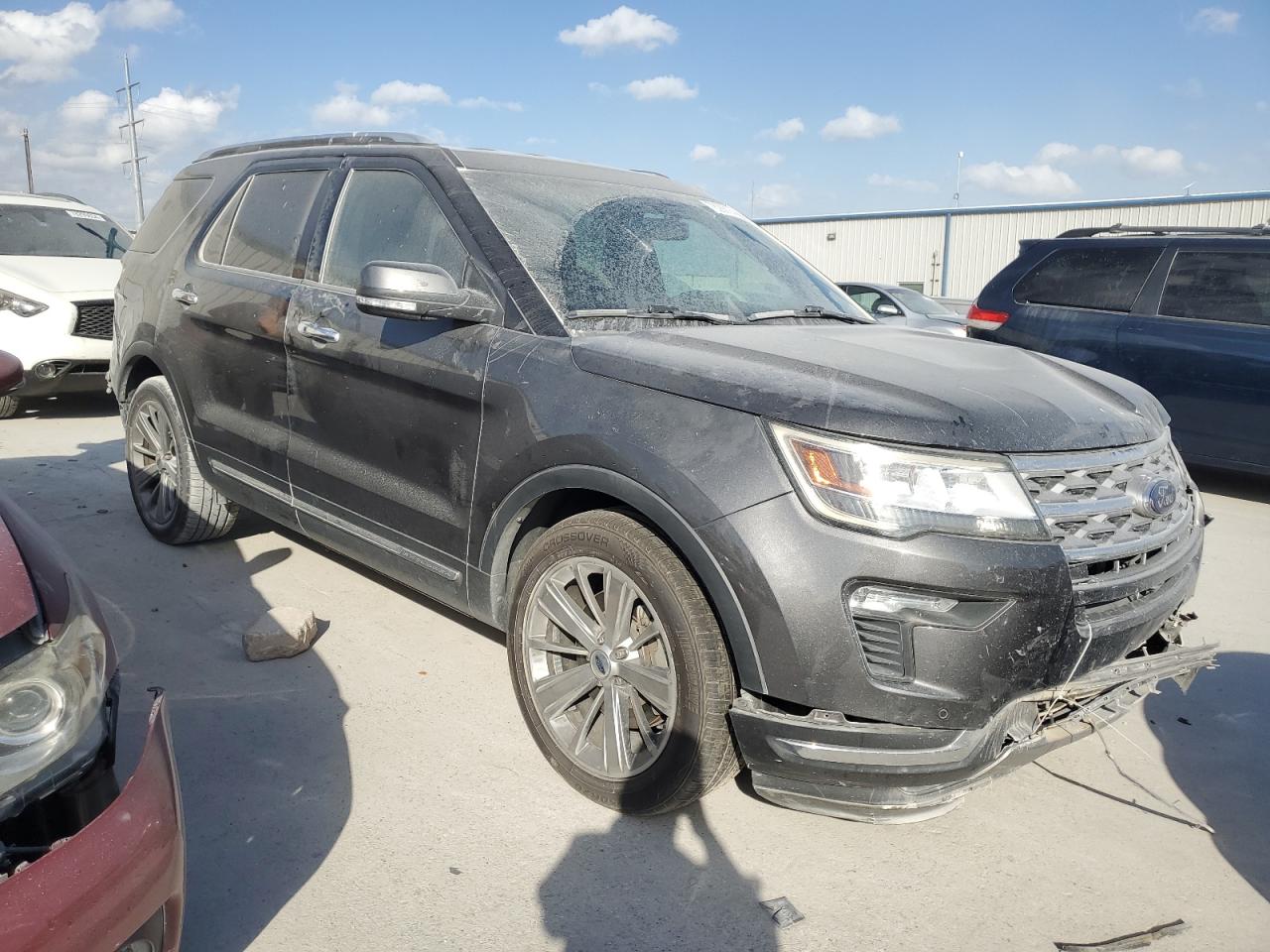 2018 Ford Explorer VIN 1FM5K7F84JGA85600 Copart auction photo, rear end / front end damage thumbnail 4