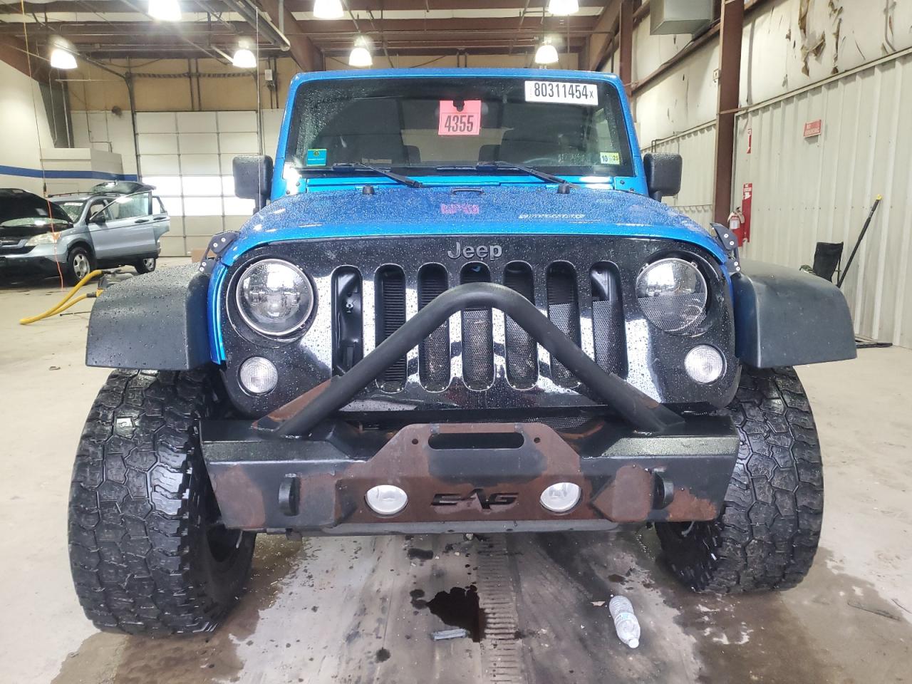2014 Jeep Wrangler VIN 1C4AJWAG9EL309035 Copart auction photo, front end / undercarriage damage thumbnail 5