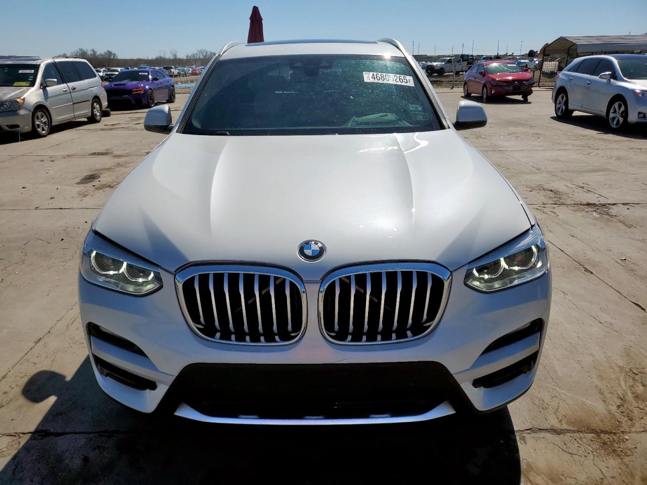2021 BMW X3 VIN 5UXTY3C08M9F99350 Copart auction photo, side damage thumbnail 5