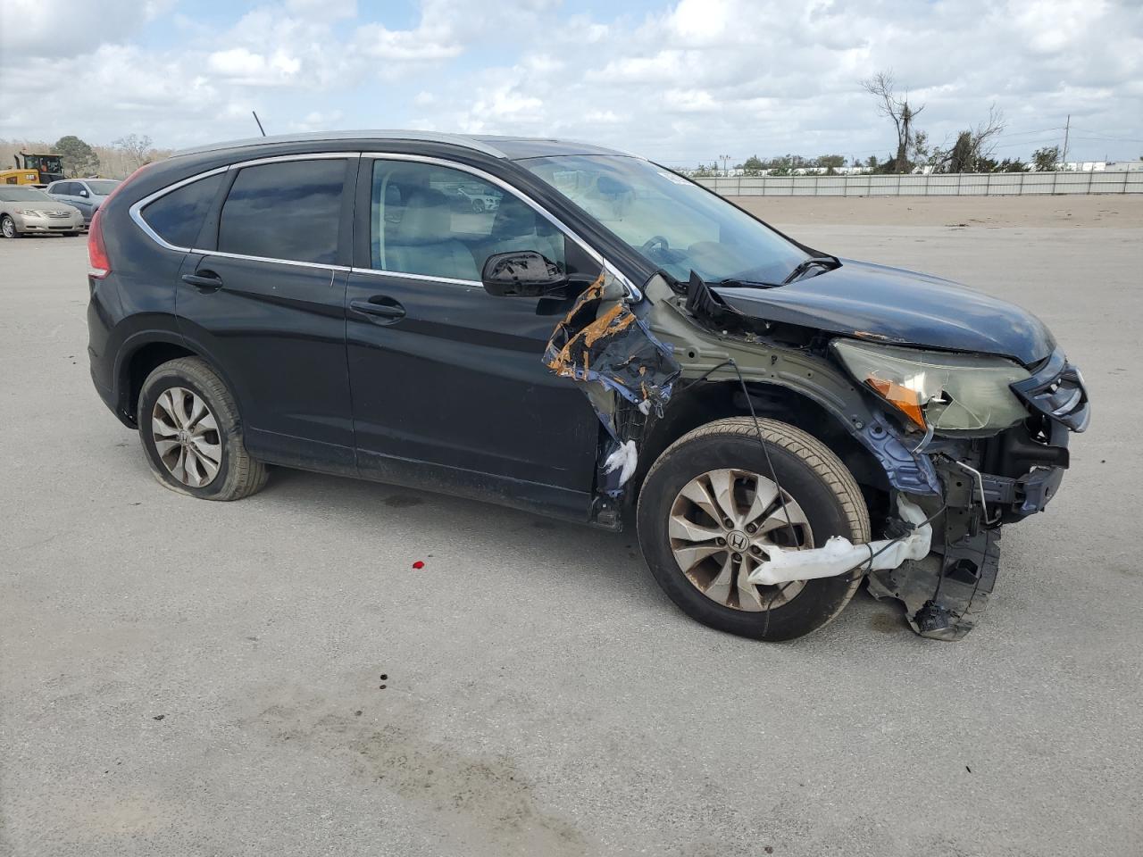 2013 Honda CR-V VIN 2HKRM3H71DH519422 Copart auction photo, front end / side damage thumbnail 4