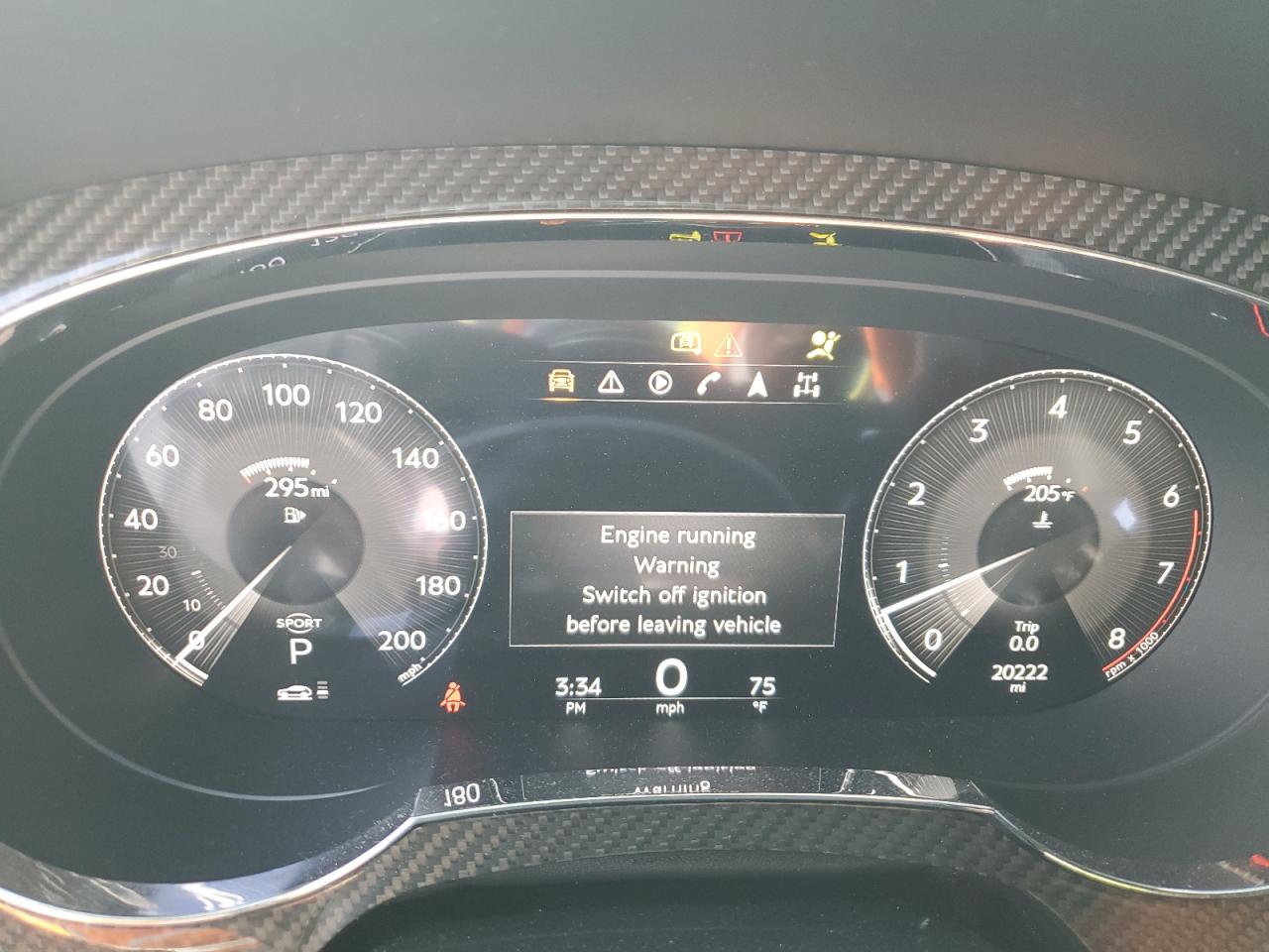 2022 Bentley Bentayga VIN SJAAR2ZV5NC013998 Copart auction photo, rear end damage thumbnail 9