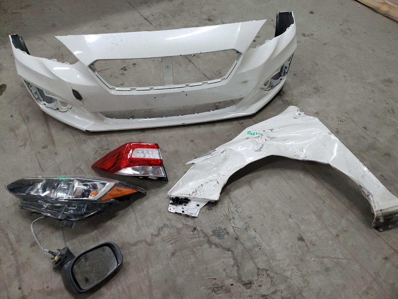 2019 Subaru Impreza VIN 4S3GTAA69K1700031 Copart auction photo, front end / side damage thumbnail 12