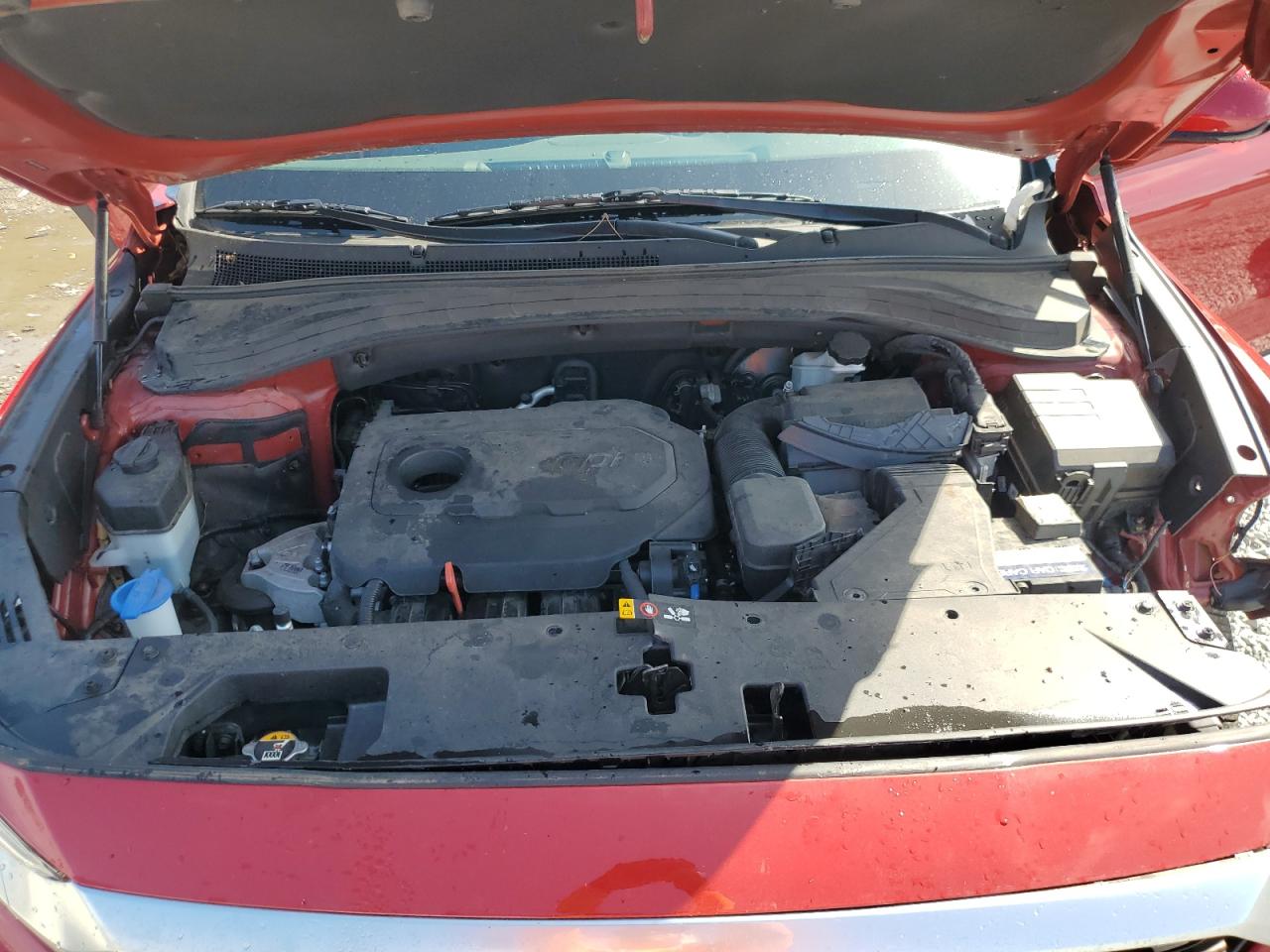2019 Hyundai Santa Fe VIN 5NMS33ADXKH066643 Copart auction photo, front end damage thumbnail 13