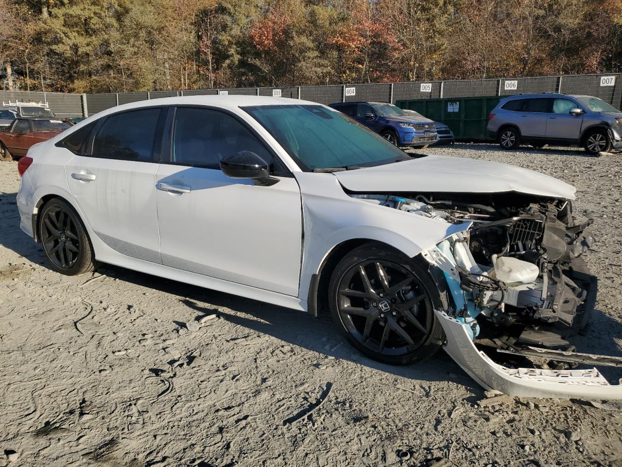 2022 Honda Civic VIN 2HGFE2F52NH593262 Copart auction photo, front end damage thumbnail 4
