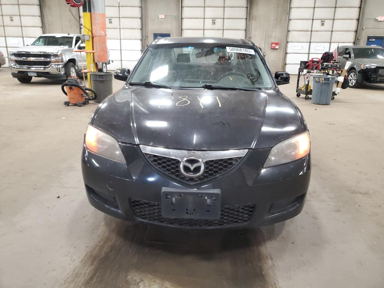 2008 Mazda 3 VIN JM1BK12FX81783425 Copart auction photo, side damage thumbnail 5