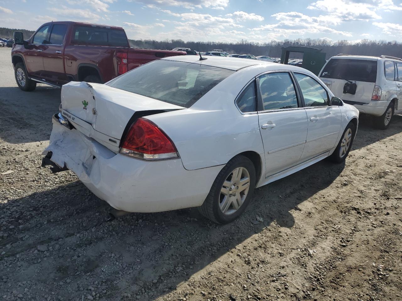 2014 Chevrolet Impala VIN 2G1WB5E31E1107275 Copart auction photo, rear end damage thumbnail 3