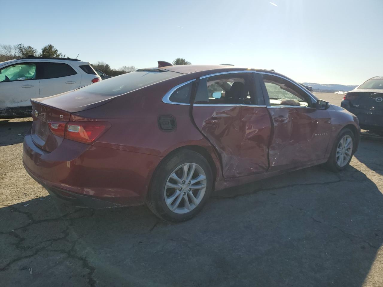2018 Chevrolet Malibu VIN 1G1ZD5ST5JF135191 Copart auction photo, side damage thumbnail 3