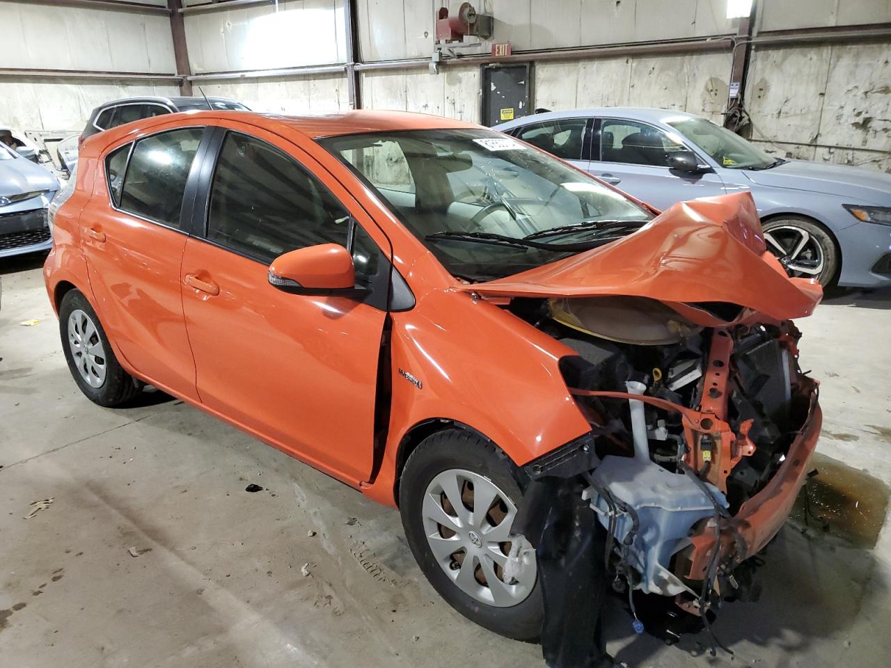2013 Toyota Prius VIN JTDKDTB35D1042508 Copart auction photo, front end / mechanical damage thumbnail 4