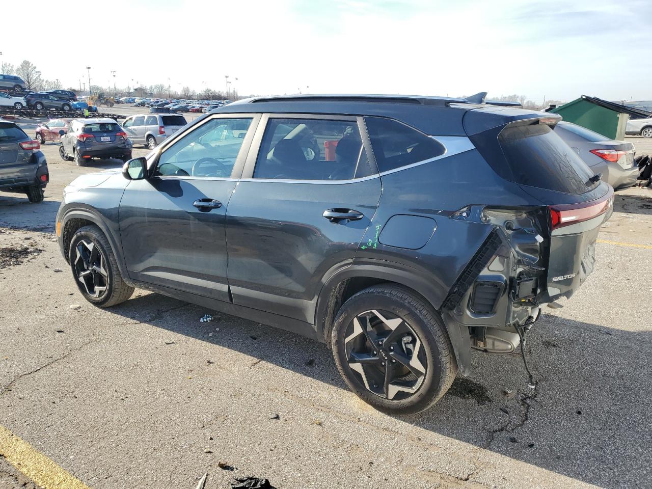 2024 KIA Seltos VIN KNDERCAA4R7561259 Copart auction photo, rear end / hail damage thumbnail 2