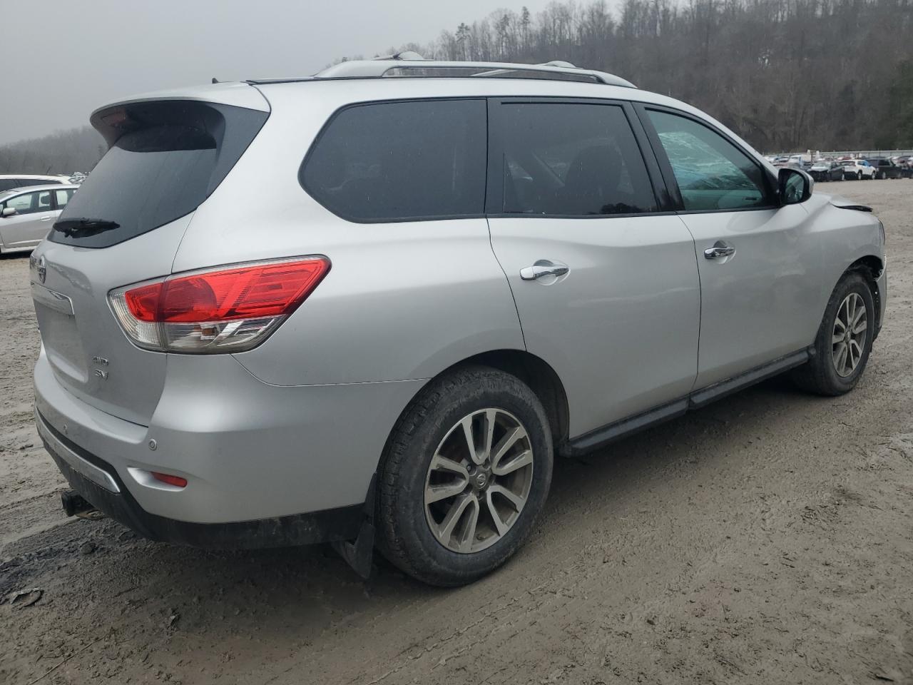 2013 Nissan Pathfinder VIN 5N1AR2MMXDC660646 Copart auction photo, front end / top/roof damage thumbnail 3