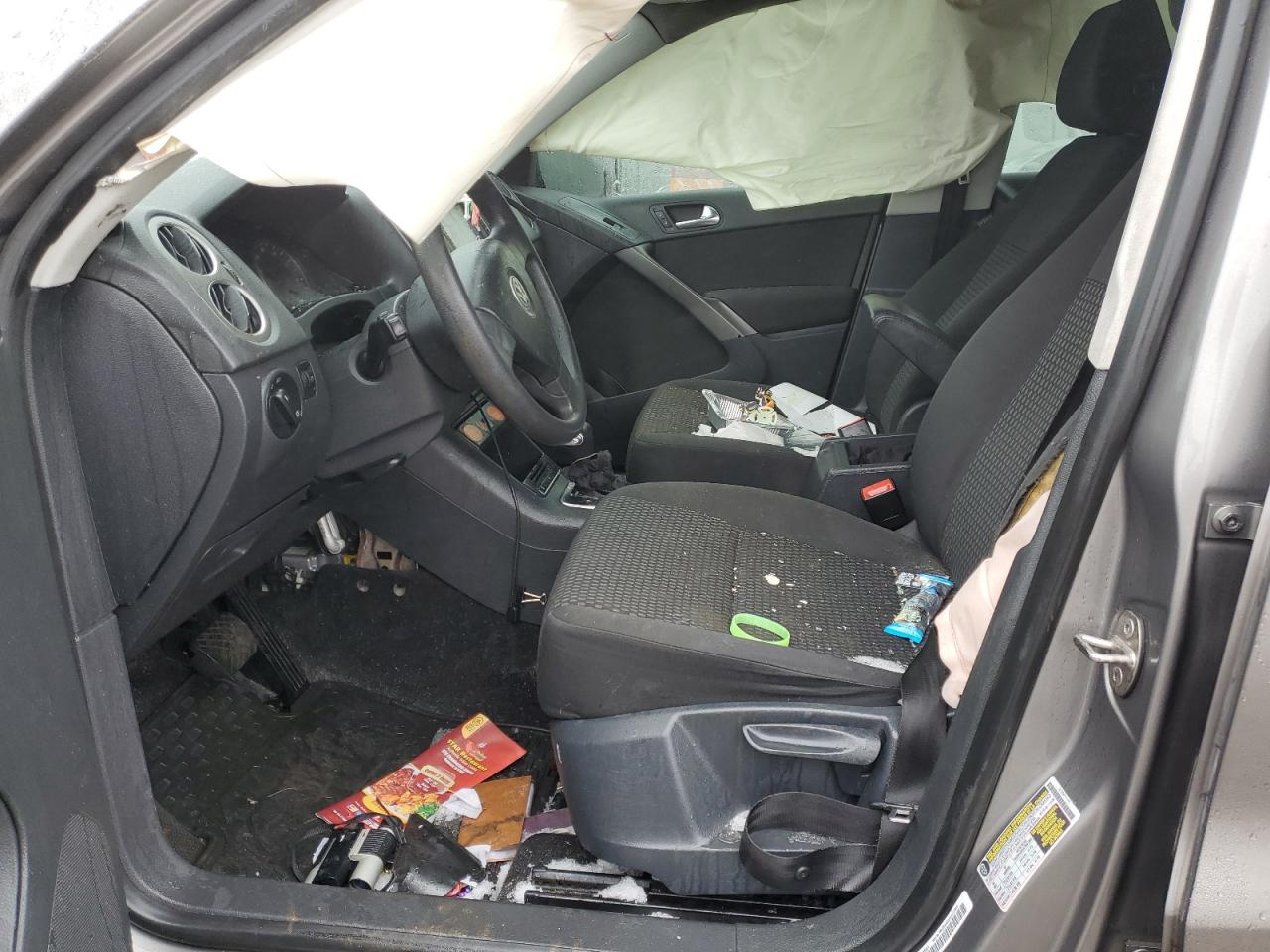2009 Volkswagen Tiguan VIN WVGAV75N59W511289 Copart auction photo, side / top/roof damage thumbnail 7