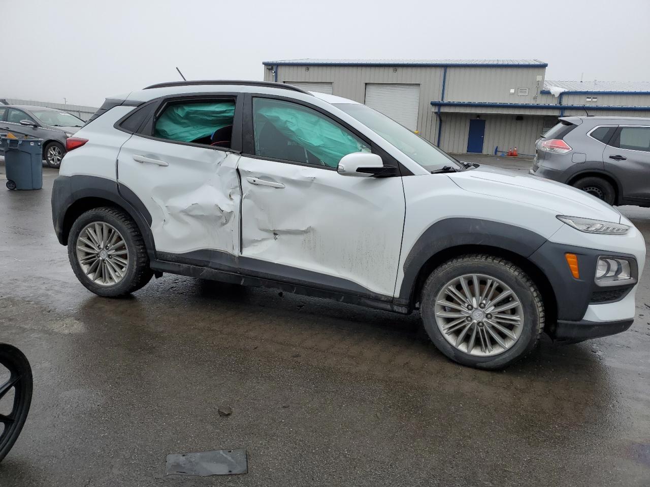 2018 Hyundai Kona VIN KM8K2CAA7JU078468 Copart auction photo, all over damage thumbnail 4