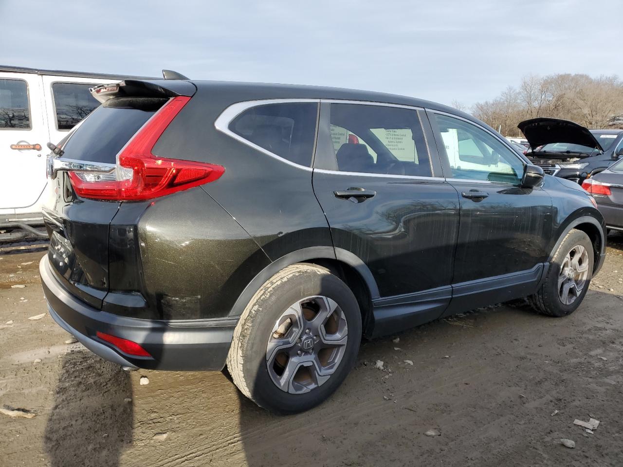 2019 Honda CR-V VIN 7FARW1H5XKE011592 Copart auction photo, vandalism / missing/altered vin damage thumbnail 3