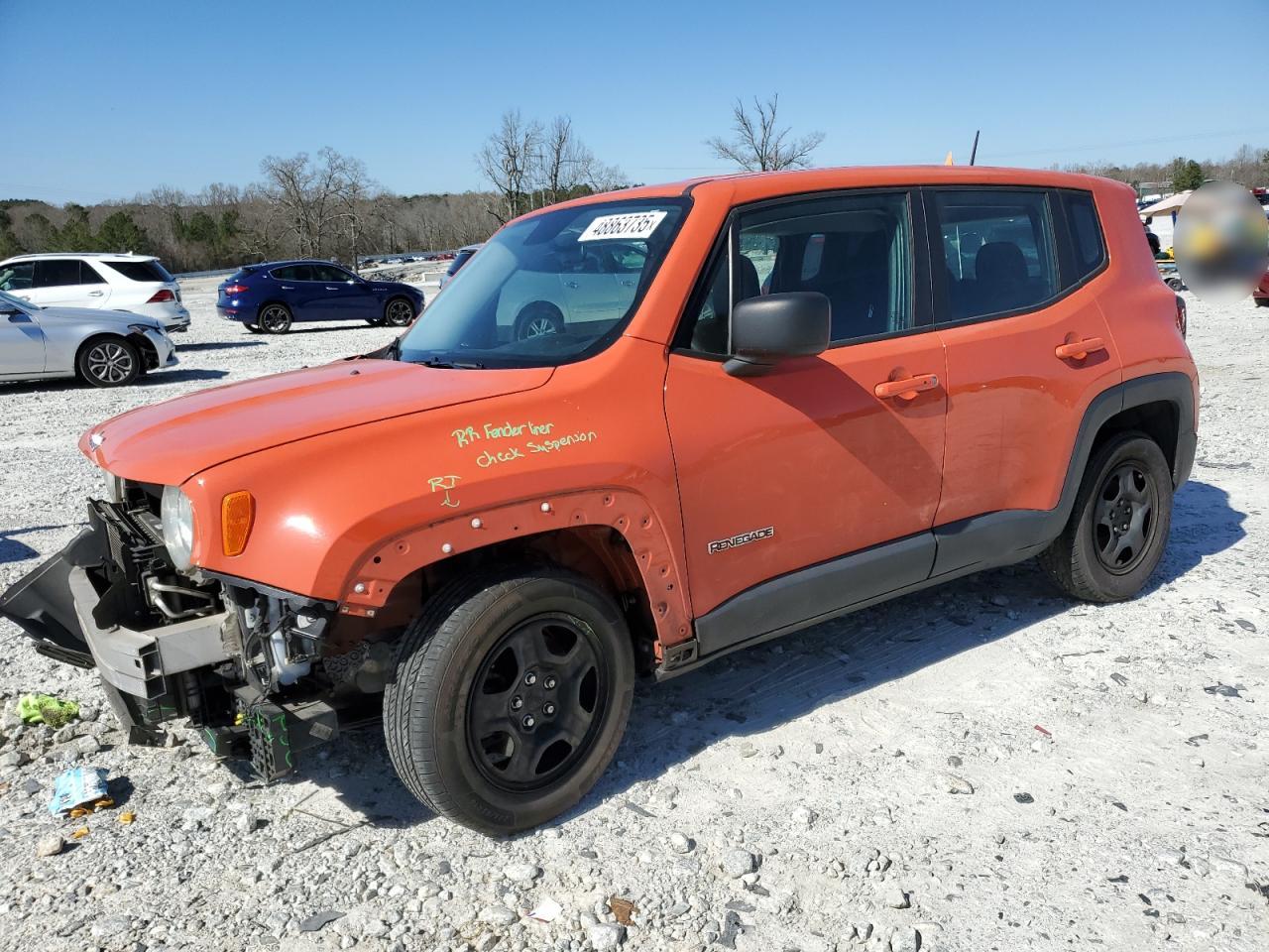 2017 Jeep Renegade VIN ZACCJAAB5HPF34892 - Copart auction photo