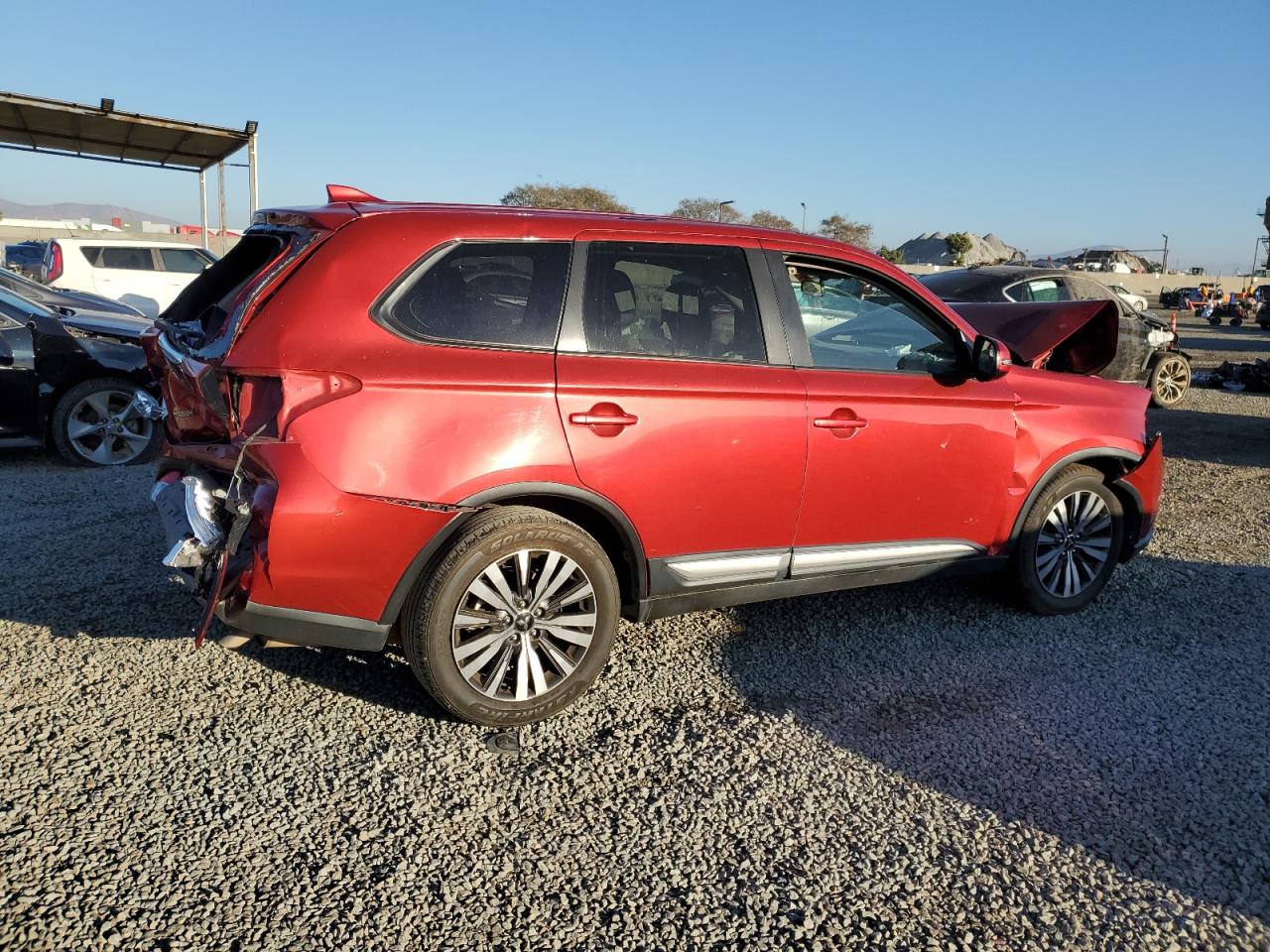 2019 Mitsubishi Outlander VIN JA4AD3A36KZ042734 Copart auction photo, rear end / front end damage thumbnail 3