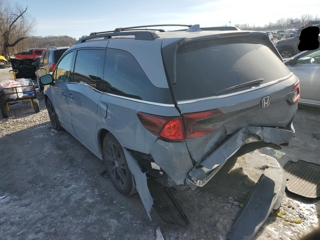 2024 Honda Odyssey VIN 5FNRL6H7XRB041866 Copart auction photo, rear end / front end damage thumbnail 2
