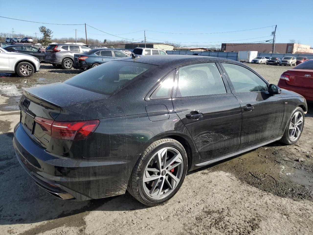 2023 Audi A4 VIN WAUEAAF43PA036172 Copart auction photo, front end / side damage thumbnail 3