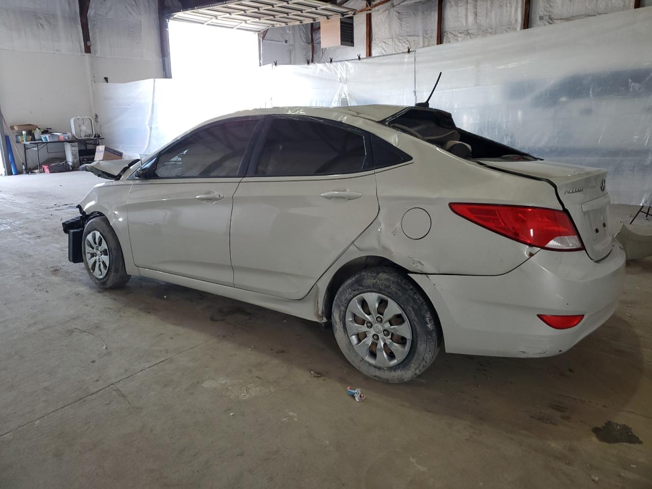 2016 Hyundai Accent VIN KMHCT4AE9GU048603 Copart auction photo, front end / all over damage thumbnail 2