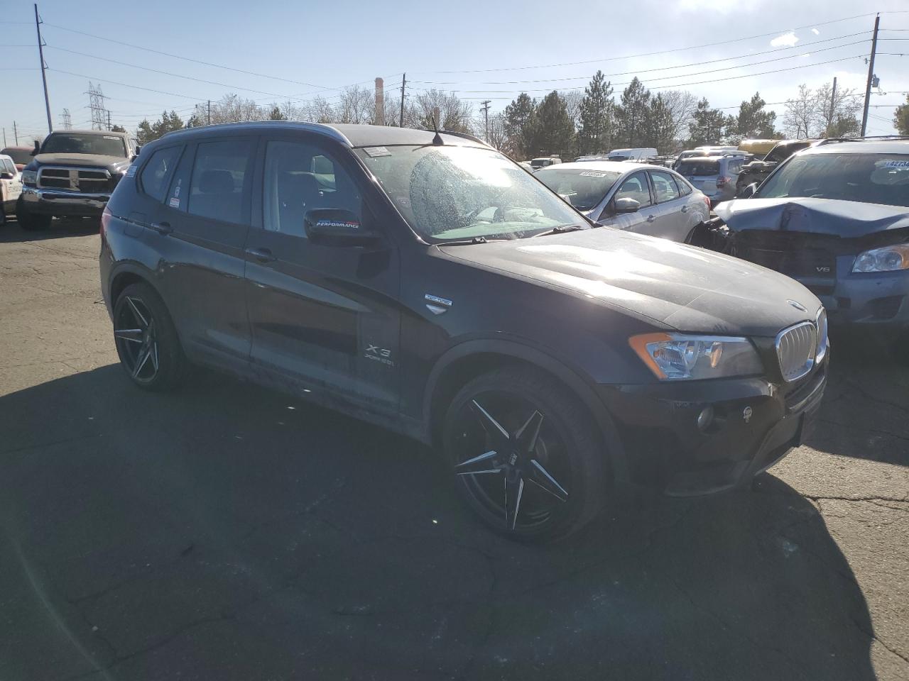2013 BMW X3 VIN 5UXWX9C51D0A17236 Copart auction photo, minor dent/scratches damage thumbnail 4