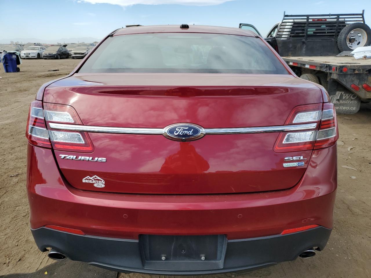 2016 Ford Taurus VIN 1FAHP2H86GG158385 Copart auction photo, side / front end damage thumbnail 6