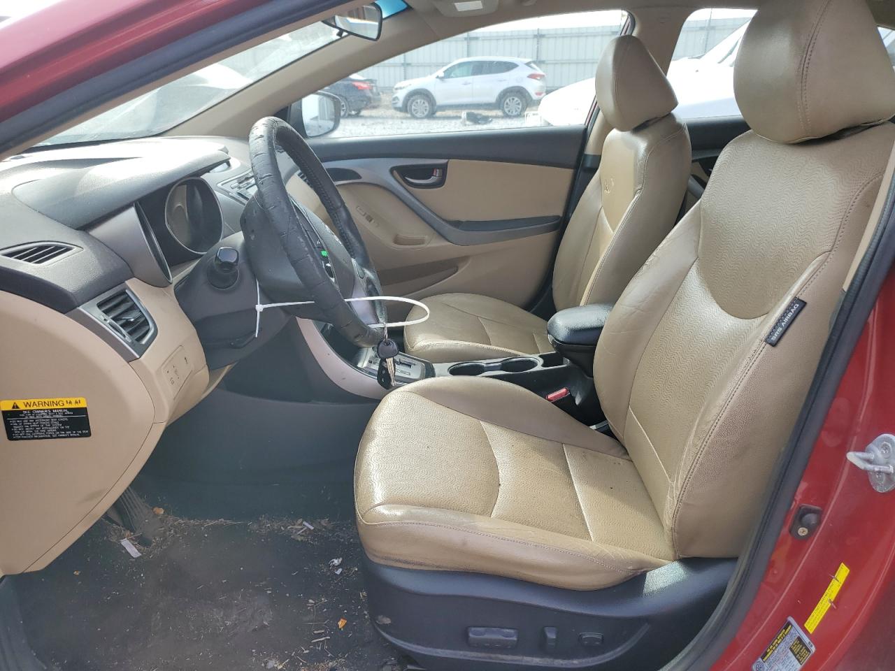 2013 Hyundai Elantra VIN KMHDH4AE2DU527169 Copart auction photo, rear end damage thumbnail 7