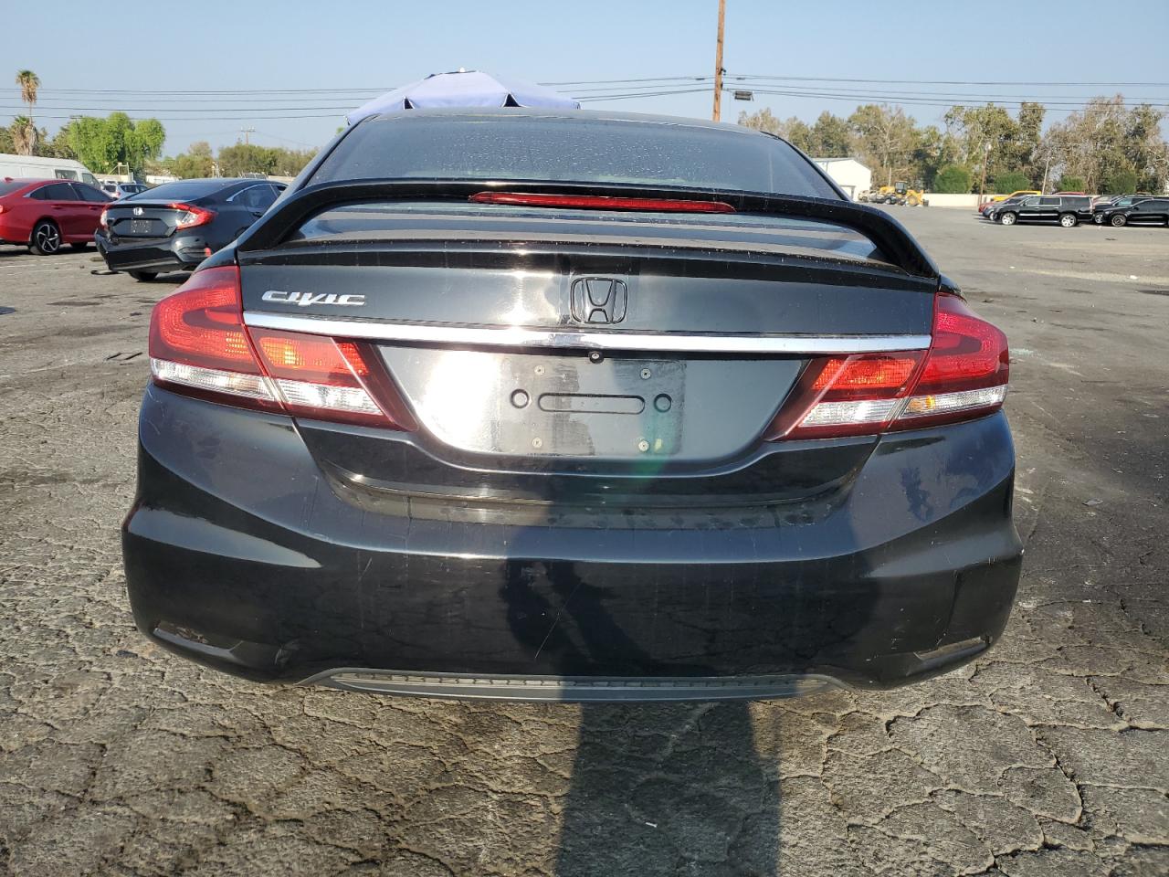 2014 Honda Civic VIN 19XFB2F54EE037697 Copart auction photo, front end / side damage thumbnail 6