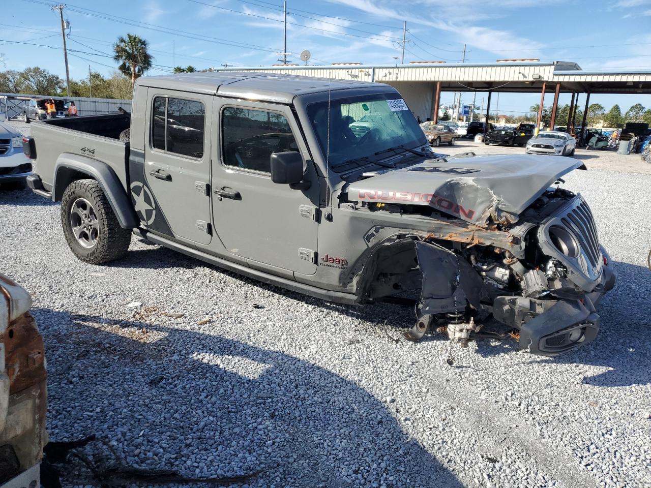 2021 Jeep Gladiator VIN 1C6JJTBG1ML591299 Copart auction photo, front end damage thumbnail 4